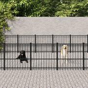 Budy dla psów - Lumarko Kojec zewnętrzny dla psa, stalowy, 33,87 m²! - miniaturka - grafika 1