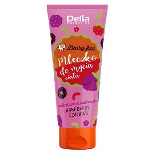 Delia Dairy Fun mleczko do mycia ciała Malinowe Ciasteczko 200ml - Kosmetyki do kąpieli - miniaturka - grafika 1
