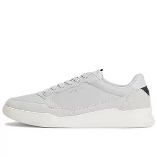 Buty Tommy Hilfiger Elevated Cupsole Leather Mix FM0FM04358-PSU - szare - Buty sportowe męskie - miniaturka - grafika 4