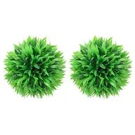 Sztuczne kwiaty - vidaXL Kule sztucznego bukszpanu, 2 szt., 20 cm 315472 - miniaturka - grafika 1
