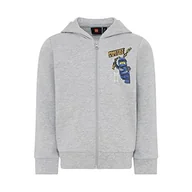 Bluzy dla chłopców - LEGO Chłopięca bluza z kapturem Ninjago Jungen z kapturem LWStorm 303 bluza z kapturem, 912 szary melanż, 146 - miniaturka - grafika 1