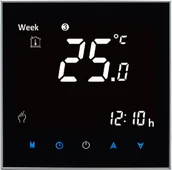 Grzałki do akwarium - Termostat do ogrzewania elektrycznego,16A, WI-FI kwadrat, kolor czarny, model 002 - miniaturka - grafika 1