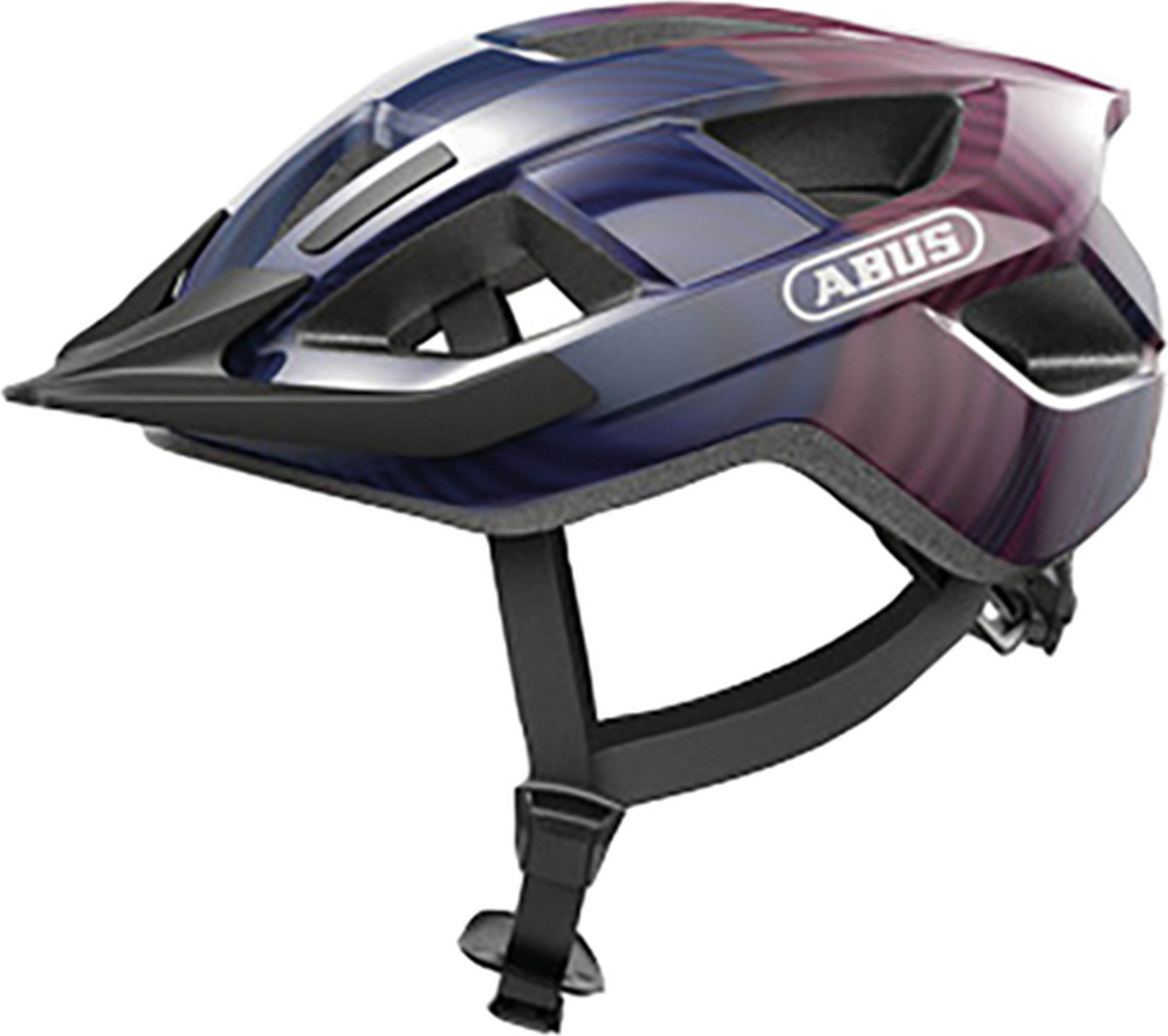 Kask rowerowy Abus Aduro 3.0, dla dorosłych i młodzieży, M, fioletowe fale, AS