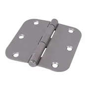 Zawiasy, okucia i inne akcesoria - Okrągłe zawiasy do drzwi i okien, wewnętrzne drewniane zawiasy otwierające i zamykające, 3,5 cala, srebrne - miniaturka - grafika 1