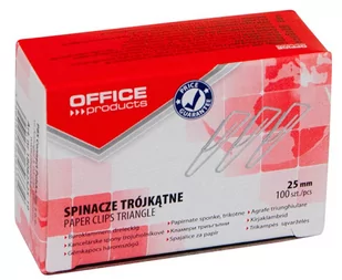 Office products OFFICE PRODUCTS Spinacze trójkątne 25mm, 100szt., srebrne 18082525-19 - Spinacze i klipsy do papieru - miniaturka - grafika 2