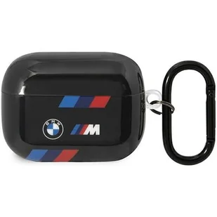 Etui BMW BMAP222SOTK do AirPods Pro 2 gen cover czarny/black Tricolor Stripes - Akcesoria do słuchawek - miniaturka - grafika 1