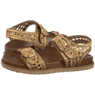 Sandały damskie - Sandały Złote 76242-88 (WO317-a) Wojas - miniaturka - grafika 1