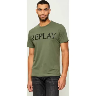 Replay T-shirt Regular Fit - Koszulki męskie - miniaturka - grafika 1