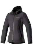 Odzież motocyklowa - Motocyklowa Bluza z Kapturem Damska Alpinestars Stella Neo Waterproof CzarnyM - miniaturka - grafika 1