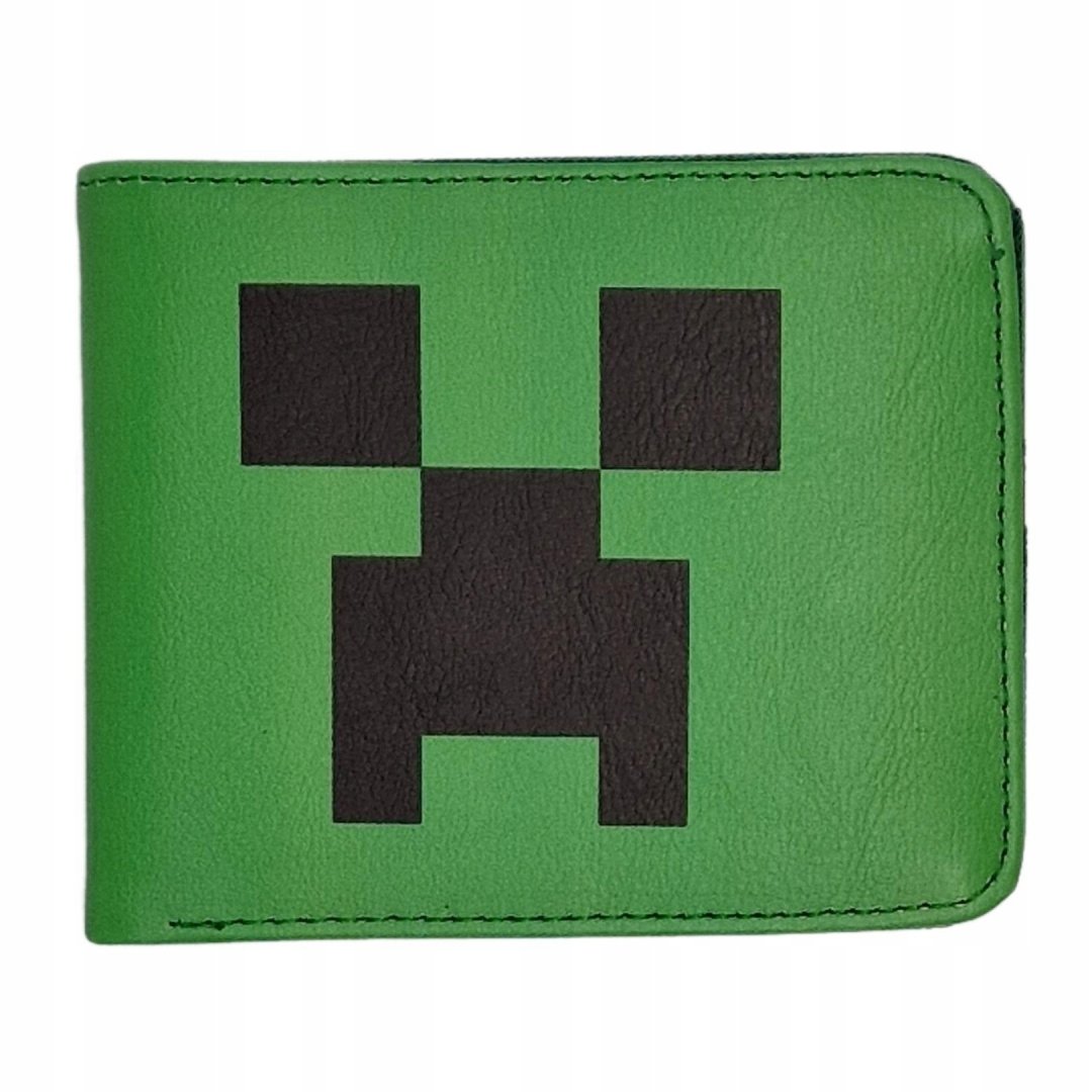 Portfel Dwuczęściowy Kieszeń Suwak Minecraft Gra 3