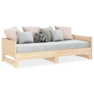 Lumarko Łóżko rozsuwane, lite drewno sosnowe, 2x(80x200) cm - Łóżka - miniaturka - grafika 5