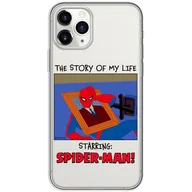 Etui i futerały do telefonów - ERT GROUP etui na telefon Iphone 11 PRO, case oryginalny i oficjalnie licencjonowany przez Marvel, wzór Spider Man 036, optymalnie dopasowane, plecki z TPU częściowo przeźroczyste - miniaturka - grafika 1