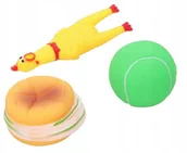 Zabawki dla psów - Zabawki dla psa zabawka piszcząca 3 szt - miniaturka - grafika 1