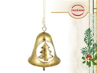 Ozdoby bożonarodzeniowe - Carmani Ozdoba choinkowa złoty dzwoneczek 219-0323 219-0323 - miniaturka - grafika 1