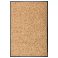 Wycieraczki - vidaXL Wycieraczka z możliwością prania, kremowa, 60 x 90 cm - miniaturka - grafika 1