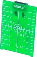 Akcesoria do urządzeń pomiarowych - Dedra Płytka celownicza do urządzeń laserowych, zielona - miniaturka - grafika 1