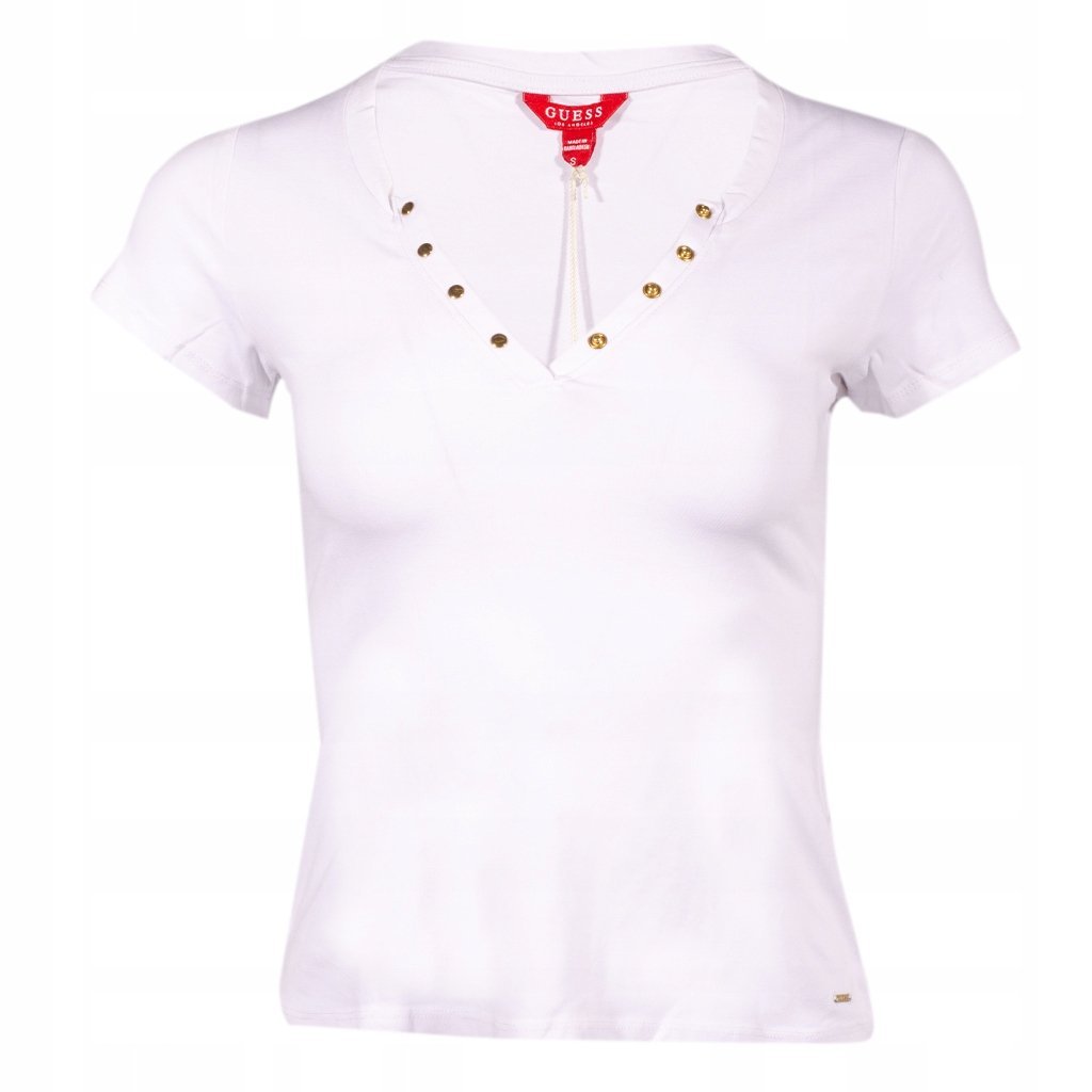 T-Shirt Damski GUESS Logo M1RI32 J1311 Biały