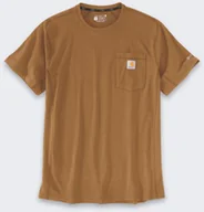 Koszulki męskie - Koszulka Carhartt Force Mid Pocket Brown - miniaturka - grafika 1