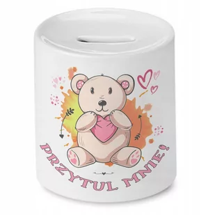 Skarbonka Z Misiem Miś Słodki na Prezent z Nadrukiem ze Zdjęciem - Skarbonki - miniaturka - grafika 1