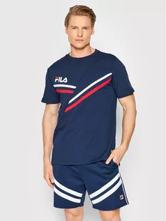 Koszulki męskie - Fila T-Shirt Znaim FAM0089 Granatowy Regular Fit - grafika 1