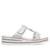 Klapki i japonki damskie - Klapki Rieker V02M6-40 Szary - miniaturka - grafika 1