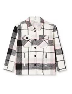 LTB Jeans Dziewczęca kurtka w kratkę Bicode, Chalk Pink Black Check 13231, 8 Lata - Kurtki i płaszcze dla dziewczynek - miniaturka - grafika 1