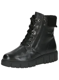 Caprice Damskie ciepłe buty 9-26153-43, modne kozaki, Black Nappa, 39 EU, Czarna papka, 39 EU - Kozaki damskie - miniaturka - grafika 1