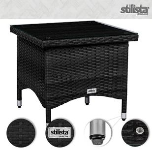 STOLIK OGRODOWY KAWOWY 50X50 TECHNORATTAN BALKON - Ławy i stoliki kawowe - miniaturka - grafika 6