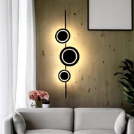 Lampy ścienne - Eco-Light Kinkiet LED Planetarium, czarny, wysokość 120 cm, 3-punktowa, aluminium - miniaturka - grafika 1