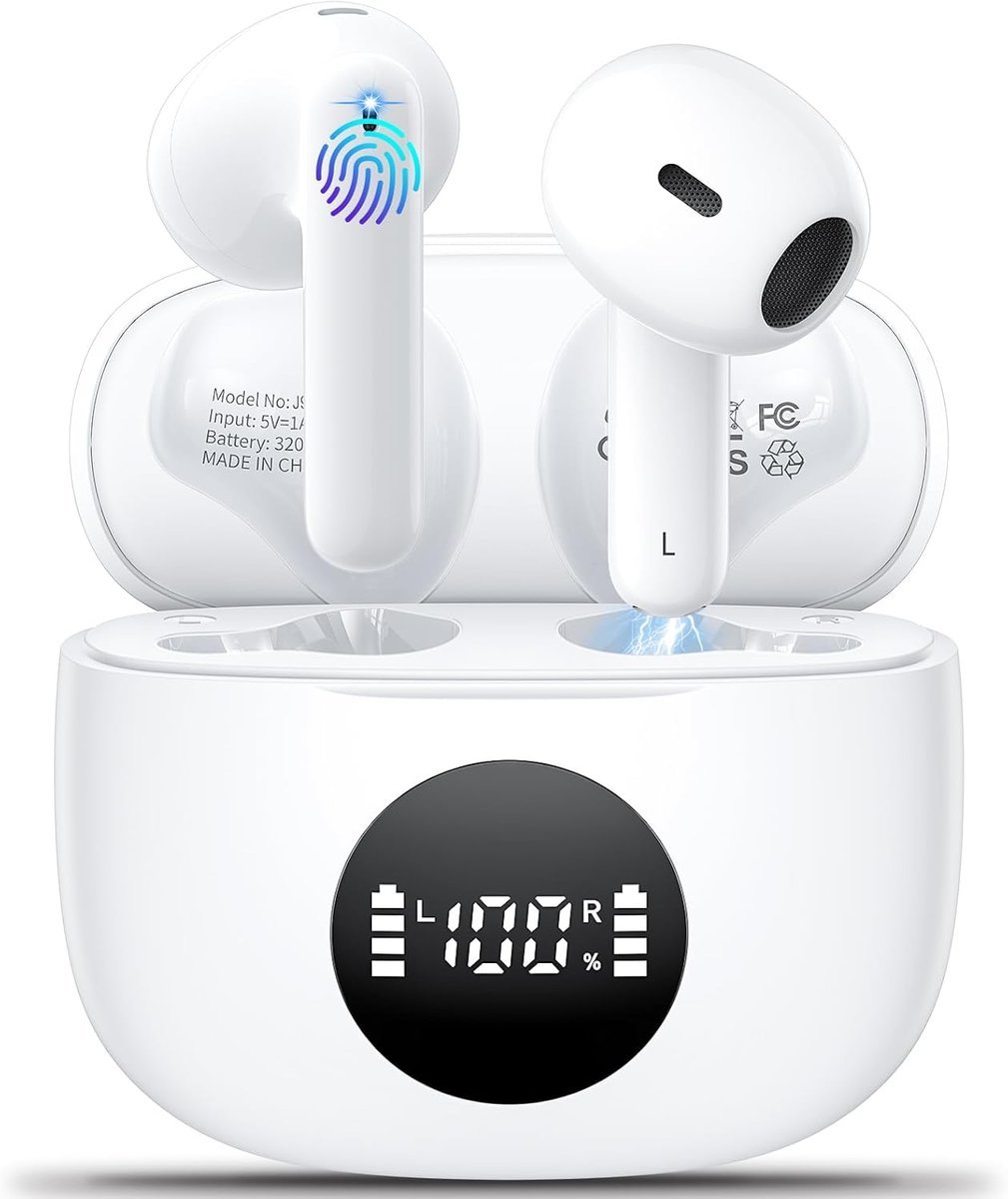 Godyse J90 Bluetooth 5.3 LED ENC IPX6 Białe