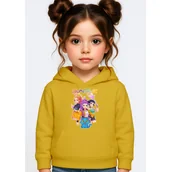 Bluzy dla dziewczynek - BLUZA DZIECIĘCA K-POPOWE ŁOWCZYNIE DEMONÓW HUNTRIX 110-116 Z KAPTUREM - miniaturka - grafika 1