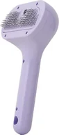 Masażery - INF Grzebień do masażu z rozpylaczem do pielęgnacji zwierząt dla kotów i psów Fioletowy - miniaturka - grafika 1