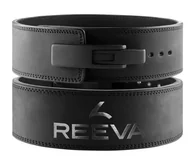 Pozostały sprzęt i akcesoria do ćwiczeń - Pas do podnoszenia ciężarów skórzany Weight Lifting Belt REEVA - miniaturka - grafika 1