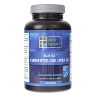 Witaminy i minerały - Green Pasture Green Pasture Blue Ice Fermentowany olej z wątroby dorsza - 120 kapsułek - miniaturka - grafika 1