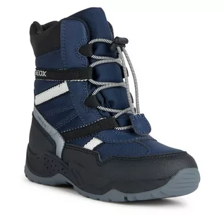 Buty dla chłopców - Śniegowce Geox J Sentiero Boy B Abx J26FSA 0FU50 C0832 M Navy/Lt Grey - grafika 1