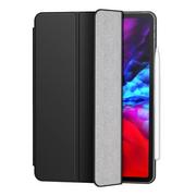 Etui do tabletów - Baseus Baseus Simplism Magnetic Leather  | Magnetyczne etui książkowe pokrowiec case stojak do iPad Pro 12.9'' (2020) | czarny - miniaturka - grafika 1