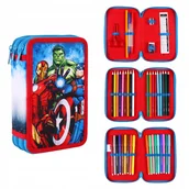 Piórniki - Piórnik trzykomorowy z wyposażeniem AVENGERS - miniaturka - grafika 1