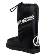 Botki damskie - Love Moschino Damskie sztyblety St.tod.skiboot20, nylonowe, czarne, 37 EU - miniaturka - grafika 1