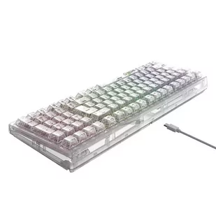 Klawiatura mechaniczna gamingowa Havit KB875L Przezroczysta - Zestawy myszka + klawiatura - miniaturka - grafika 3