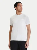 Koszulki męskie - Calvin Klein T-Shirt Micro Logo LV04LC255G Biały Regular Fit - miniaturka - grafika 1