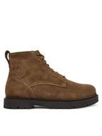 Botki męskie - Birkenstock Trapery Highwood Lace Mid M 1030965 Brązowy - miniaturka - grafika 1