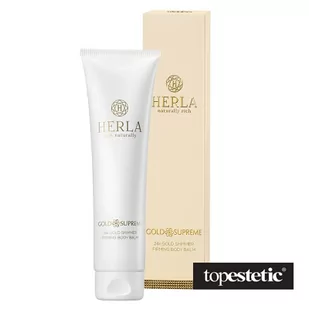 Herla Herla 24k Gold Shimmer Firming Body Balm Rozświetlający balsam do ciała z płatkami złota 150 ml - Balsamy i kremy do ciała - miniaturka - grafika 1