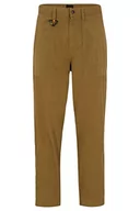 Spodenki męskie - BOSS Męskie spodnie Statum-PP o luźnym kroju w miękkiej mieszance bawełny, BEŻOWY, 98 - miniaturka - grafika 1