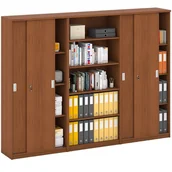 Zestawy mebli biurowych - B2B Partner Zestaw szaf MIRELLI, Typ VI - czereśnia 437559 - miniaturka - grafika 1