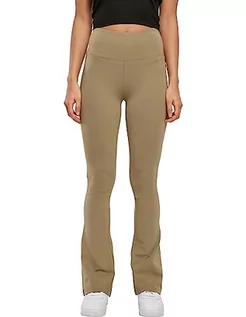 Spodnie damskie - Urban Classics Damskie spodnie do jogi Damskie legginsy z organicznej elastycznej koszulki, Khaki, XXL - grafika 1