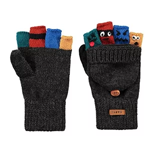 Barts Chłopięce Puppeteer Bumgloves rękawiczki zimowe, 0019-dark heather, 4 - Rękawiczki - miniaturka - grafika 1