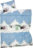 Pościel - Pościel Arabia Finland Muminki Ski Jumping 140 x 200 cm z poszewką na poduszkę 50 x 60 cm - miniaturka - grafika 1