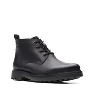 Półbuty męskie - Clarks Chard Mid Gore-Tex [black oily leather] - rozmiar 41 - miniaturka - grafika 1