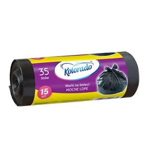 Kolorado Worki na Śmieci LDPE 35L 15szt 35 L - Worki na śmieci - miniaturka - grafika 1