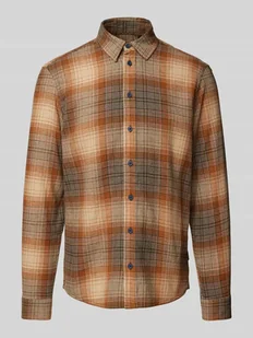 Koszula casualowa o kroju slim fit z kołnierzykiem typu kent - Koszule męskie - miniaturka - grafika 1
